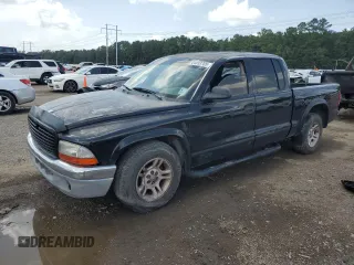 2003 Dodge Dakota SLT with VIN 1D7HL48N43S195116, listed as a Copart auction lot 64093705 with 272,876 mi miles and Salvage title. Bid and sale history available at DreamBid. Image 1.