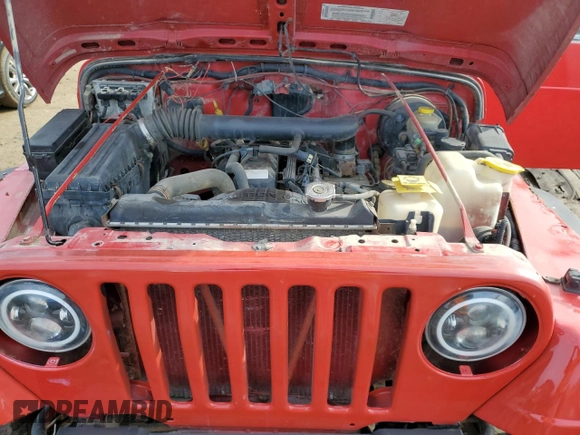 2002 Jeep Wrangler X with VIN 1J4FA39S42P750678, listed as a Copart auction lot 48737005 with 188,353 mi miles and Clean Title. Bid and sale history available at carsss.com. Image 11.