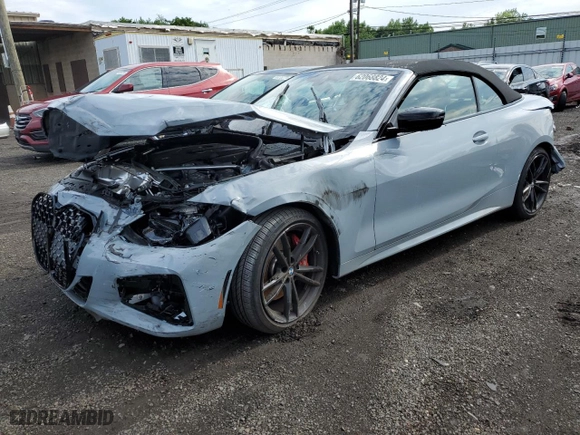 2024 BMW 4 Series M440i xDrive with VIN WBA63AT06RCP05994, listed as a Copart auction lot 62068824 with 0 mi miles and Salvage Title. Bid and sale history available at carsss.com. Image 1.