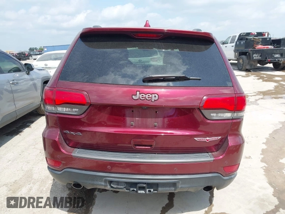 2017 Jeep Grand Cherokee Trailhawk with VIN 1C4RJFLG3HC699828, listed as a IAAI auction lot 42135444 with 98,596 mi miles and . Bid and sale history available at DreamBid. Image 16.