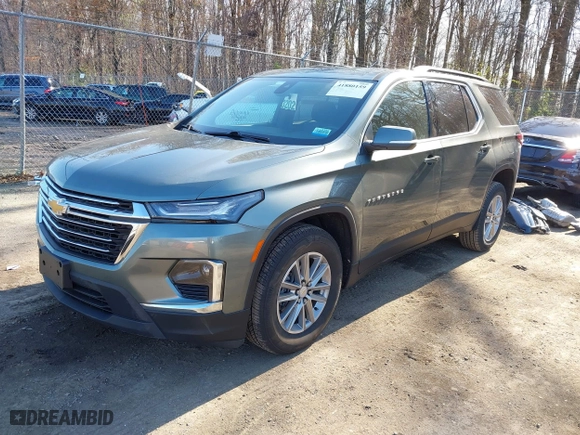 2022 Chevrolet Traverse LT Cloth with VIN 1GNEVGKW3NJ150288, listed as a IAAI auction lot 41880159 with 23,044 mi miles. Bid and sale history available at carsss.com. Image 17.