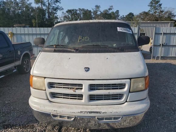 2002 Dodge Ram Wagon with VIN 2B5WB35Z32K131768, listed as a Copart auction lot 74399064 with NaN miles and Salvage Title. Bid and sale history available at carsss.com. Image 5.