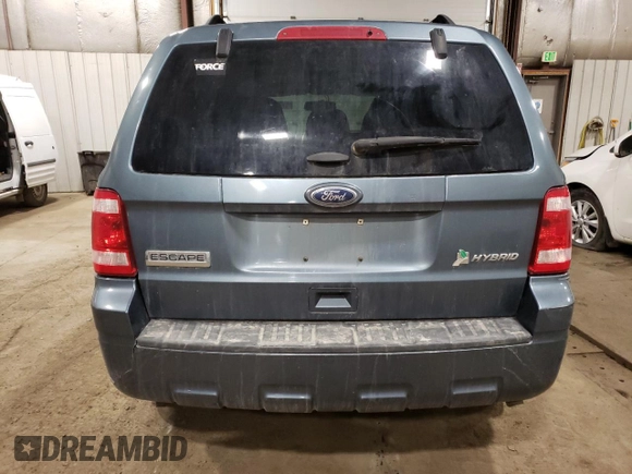 2011 Ford Escape Hybrid with VIN 1FMCU5K36BKB75605, listed as a Copart auction lot 47722395 with 62,661 mi miles and Salvage title. Bid and sale history available at DreamBid. Image 6.