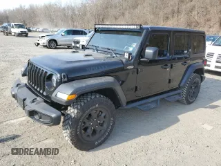 2022 Jeep Wrangler Unlimited Sport S with VIN 1C4HJXDG8NW200371, listed as a Copart auction lot 52548715 with 15,902 mi miles and Salvage Title. Bid and sale history available at DreamBid. Image 1.