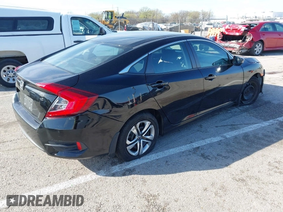 2016 Honda Civic Sedan LX with VIN 19XFC2F52GE055275, listed as a IAAI auction lot 41913726 with 1 mi miles. Bid and sale history available at carsss.com. Image 4.