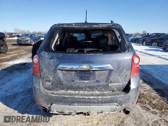 2014 Chevrolet Equinox LTZ with VIN 2GNFLHE3XE6193220, listed as a Copart auction lot 46047885 with 0 mi miles and Salvage Title. Bid and sale history available at carsss.com. Image 6.
