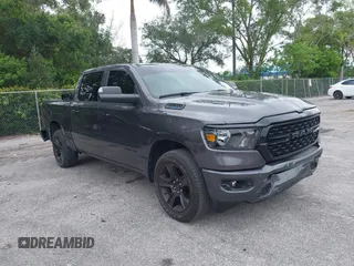 2024 Ram 1500 Lone Star with VIN 1C6RREFT0RN157692, listed as a IAAI auction lot 42424006 with 17,203 mi miles and . Bid and sale history available at DreamBid. Image 1.
