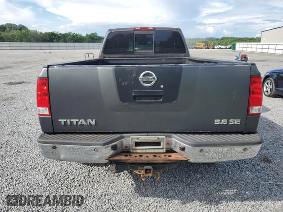 2008 Nissan Titan SE with VIN 1N6AA06FX8N308964, listed as a Copart auction lot 57213475 with 191,326 mi miles and Clean title. Bid and sale history available at DreamBid. Image 6.