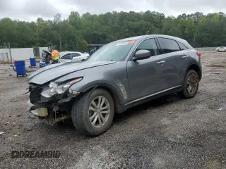 2017 Infiniti QX70 with VIN JN8CS1MW9HM414687, listed as a Copart auction lot 71552814 with Not Provided miles and Salvage Title. Bid and sale history available at carsss.com. Image 1.