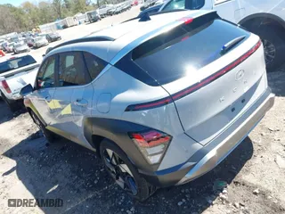 2024 Hyundai Kona Limited with VIN KM8HE3A39RU025611, listed as a IAAI auction lot 41855335 with 2,108 mi miles. Bid and sale history available at carsss.com. Image 3.