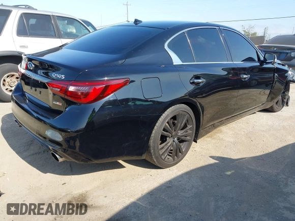 2020 Infiniti Q50 Pure with VIN JN1EV7AP5LM204983, listed as a IAAI auction lot 42427603 with 19,983 mi miles and . Bid and sale history available at DreamBid. Image 4.
