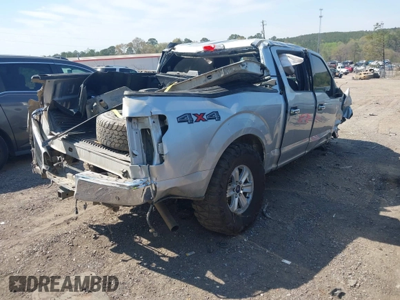 2018 Ford F-150 XL with VIN 1FTEW1E55JFC16536, listed as a IAAI auction lot 41895402 with 188,237 mi miles. Bid and sale history available at carsss.com. Image 4.