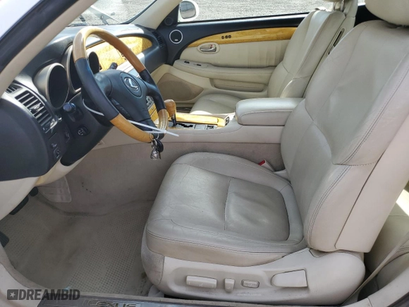 2004 Lexus SC 430 with VIN JTHFN48Y040049510, listed as a Copart auction lot 50334295 with 73,258 mi miles and Salvage Title. Bid and sale history available at carsss.com. Image 7.