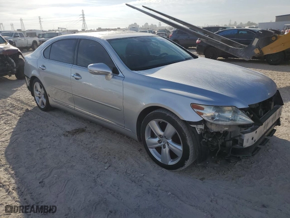 2010 Lexus LS 460 L with VIN JTHGL5EF4A5040407, listed as a Copart auction lot 75651904 with NaN miles and Salvage Title. Bid and sale history available at carsss.com. Image 4.