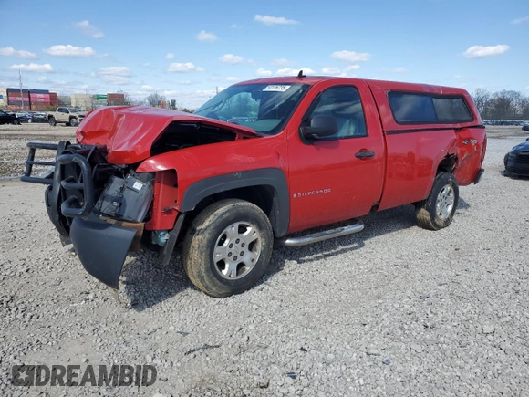 2008 Chevrolet Silverado 1500 Work Truck with VIN 1GCEK14X38Z198318, listed as a Copart auction lot 52226735 with 158,959 mi miles and Salvage Title. Bid and sale history available at carsss.com. Image 1.