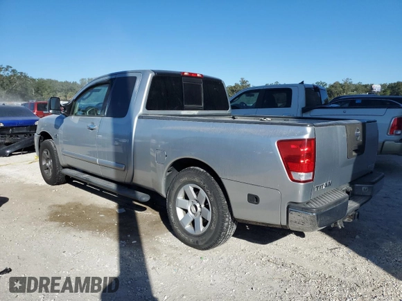 2004 Nissan Titan SE with VIN 1N6AA06AX4N580896, listed as a Copart auction lot 81741484 with 166,016 mi miles and Salvage Title. Bid and sale history available at carsss.com. Image 2.