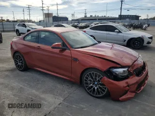 2019 BMW M2 Competition with VIN WBS2U7C55KVJ07833, listed as a Copart auction lot 85235774 with 18,959 mi miles and Salvage Title. Bid and sale history available at carsss.com. Image 4.