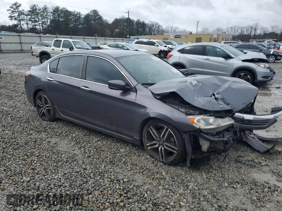2017 Honda Accord Sedan Sport with VIN 1HGCR2F59HA171533, listed as a Copart auction lot 47923565 with 135,960 mi miles and Salvage Title. Bid and sale history available at carsss.com. Image 4.