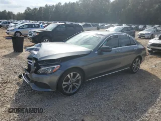 2017 Mercedes-Benz C with VIN 55SWF4JB1HU220209, listed as a Copart auction lot 43696235 with 100,478 mi miles and Non Repairable. Bid and sale history available at carsss.com. Image 1.