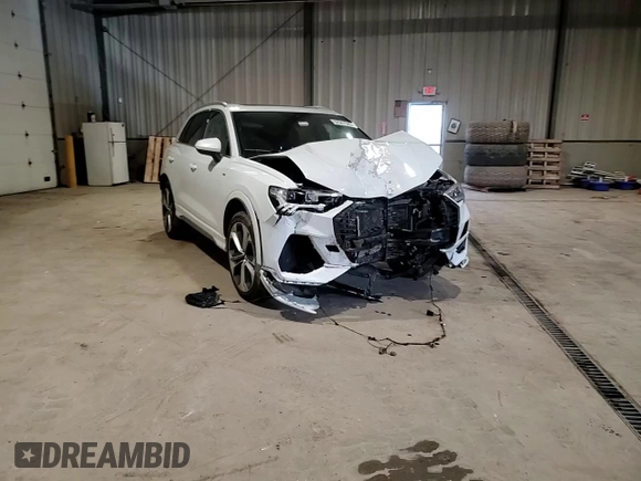 2019 Audi Q3 S line Premium Plus with VIN WA1EECF37K1086389, listed as a Copart auction lot 52567585 with 53,362 mi miles and Salvage Title. Bid and sale history available at carsss.com. Image 12.