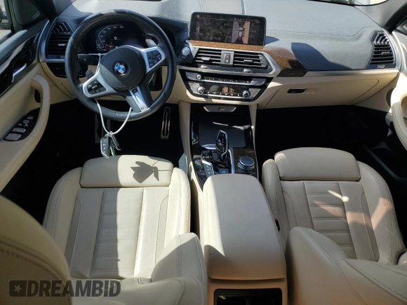2020 BMW X3 M40i with VIN 5UXTY9C05LL304402, listed as a Copart auction lot 47358785 with 57,231 mi miles and Salvage Title. Bid and sale history available at DreamBid. Image 8.