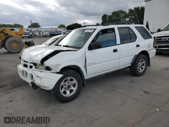 2004 Isuzu Rodeo S z VIN 4S2CK58W644300660, wystawiony jako Copart lot #54633785 z przebiegiem 375 845 mil mil oraz Szkoda całkowita • Salvage title. Historia ofert i sprzedaży dostępna na DreamBid. Obrazek 1.