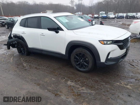 2024 Mazda CX-50 S Premium with VIN 7MMVABDM8RN162809, listed as a IAAI auction lot 41511222 with 12,516 mi miles and . Bid and sale history available at DreamBid. Image 1.