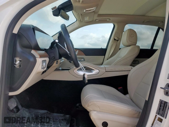 2022 Mercedes-Benz GLE 350 with VIN 4JGFB4JB2NA614931, listed as a Copart auction lot 57523185 with 51,340 mi miles and Salvage title. Bid and sale history available at DreamBid. Image 7.