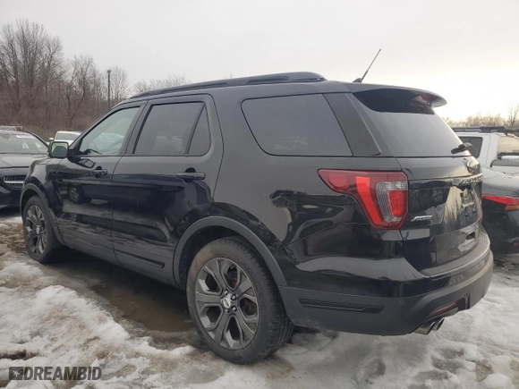 2018 Ford Explorer Sport with VIN 1FM5K8GT7JGC59393, listed as a Copart auction lot 46727055 with 173,143 mi miles and Clean Title. Bid and sale history available at carsss.com. Image 2.