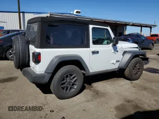 2024 Jeep Wrangler Sport S with VIN 1C4PJXAG1RW349260, listed as a Copart auction lot 60270065 with 5,575 mi miles and Salvage title. Bid and sale history available at DreamBid. Image 3.