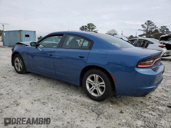 2021 Dodge Charger SXT with VIN 2C3CDXBGXMH587740, listed as a Copart auction lot 44844385 with 74,643 mi miles and Salvage Title. Bid and sale history available at carsss.com. Image 2.
