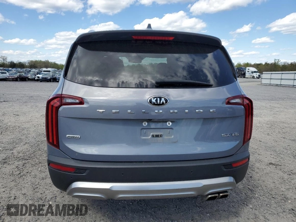 2020 Kia Telluride SX with VIN 5XYP5DHC4LG084960, listed as a Copart auction lot 53172905 with 74,757 mi miles and Salvage title. Bid and sale history available at DreamBid. Image 6.