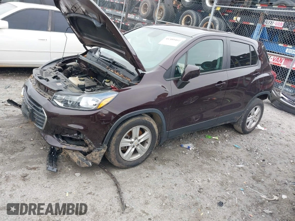 2020 Chevrolet Trax LS with VIN KL7CJKSB2LB349574, listed as a IAAI auction lot 41380404 with 36,855 mi miles. Bid and sale history available at carsss.com. Image 17.