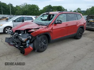 2024 Volkswagen Atlas SE z VIN 1V2HR2CA0RC570986, wystawiony jako Copart lot #63750815 z przebiegiem 5 377 mil mil oraz Szkoda całkowita • Salvage title. Historia ofert i sprzedaży dostępna na DreamBid. Obrazek 1.