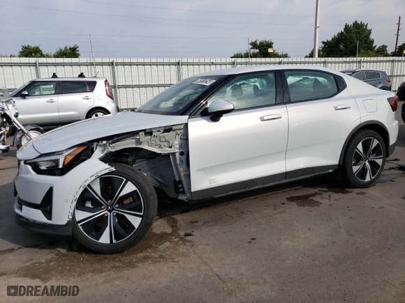 2023 Polestar 2 with VIN YSMED3KA2PL162288, listed as a Copart auction lot 64913254 with 10,709 mi miles and Non Repairable. Bid and sale history available at carsss.com. Image 1.