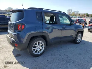 2020 Jeep Renegade Latitude with VIN ZACNJABB6LPL92291, listed as a Copart auction lot 50209375 with 46,651 mi miles and Salvage title. Bid and sale history available at DreamBid. Image 3.