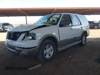 2003 Ford Expedition Eddie Bauer with VIN 1FMPU17L53LC44847, listed as a IAAI auction lot 42255280 with 275,188 mi miles and . Bid and sale history available at DreamBid. Image 18.
