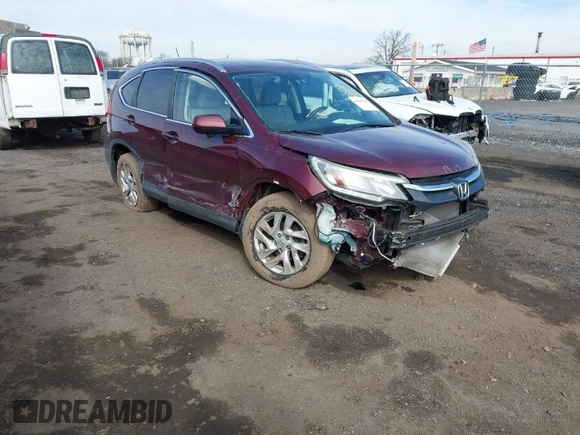 2015 Honda CR-V EX-L with VIN 2HKRM4H71FH662945, listed as a IAAI auction lot 41665393 with 123,278 mi miles. Bid and sale history available at carsss.com. Image 1.