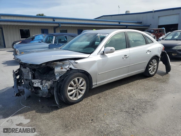 2007 Hyundai Azera SE with VIN KMHFC46F27A242907, listed as a Copart auction lot 75424854 with 151,576 mi miles and Salvage Title. Bid and sale history available at carsss.com. Image 1.