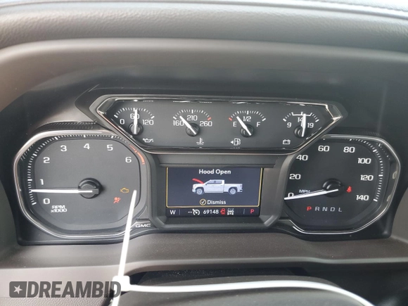2022 GMC Sierra 1500 SLT z VIN 3GTU9DED2NG164170, wystawiony jako Copart lot #58063635 z przebiegiem 69 148 mil mil oraz Szkoda całkowita • Salvage title. Historia ofert i sprzedaży dostępna na DreamBid. Obrazek 9.