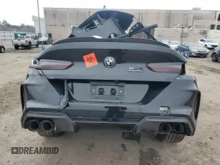 2024 BMW M8 Competition with VIN WBSGV0C06RCR16780, listed as a Copart auction lot 86614864 with 0 mi miles and Salvage Title. Bid and sale history available at carsss.com. Image 6.