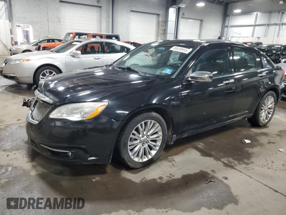 2012 Chrysler 200 Limited with VIN 1C3CCBCG2CN106471, listed as a Copart auction lot 49539915 with 95,755 mi miles and Salvage Title. Bid and sale history available at carsss.com. Image 1.