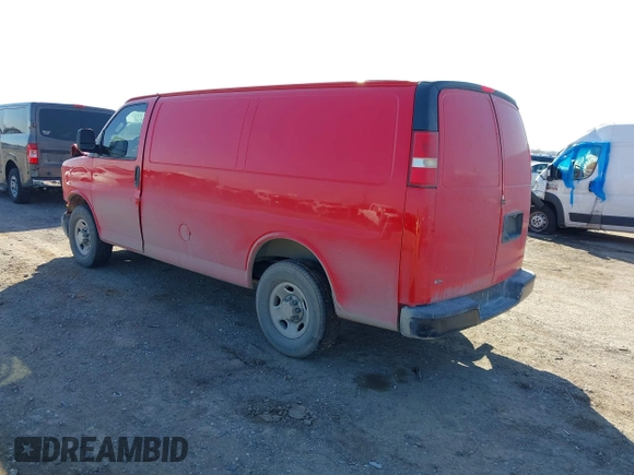 2018 Chevrolet Express Cargo with VIN 1GCWGAFP6J1342077, listed as a IAAI auction lot 41667765 with 138,063 mi miles and . Bid and sale history available at DreamBid. Image 3.