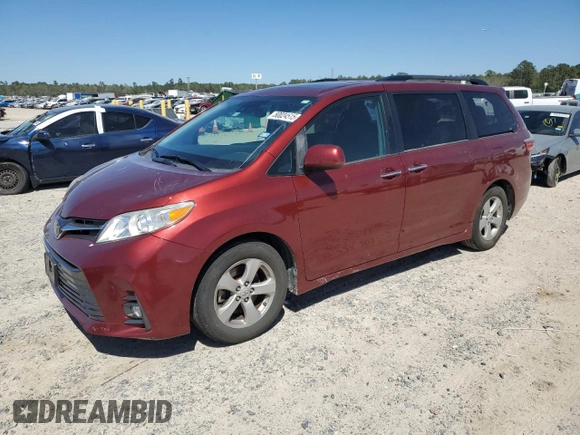 2019 Toyota Sienna XLE Auto Access Seat with VIN 5TDYZ3DC8KS971035, listed as a Copart auction lot 50024515 with 108,901 mi miles and Salvage Title. Bid and sale history available at carsss.com. Image 1.