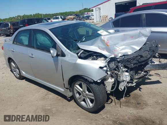 2013 Toyota Corolla L with VIN 5YFBU4EE9DP105916, listed as a IAAI auction lot 42064103 with 263,531 mi miles. Bid and sale history available at carsss.com. Image 1.