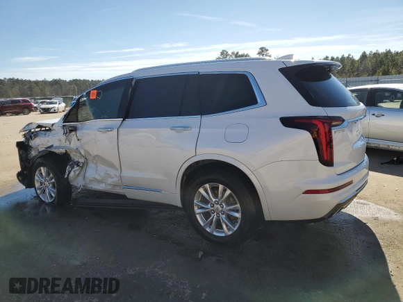 2021 Cadillac XT6 Luxury with VIN 1GYKPAR46MZ172366, listed as a Copart auction lot 42741985 with 33,800 mi miles and Salvage title. Bid and sale history available at DreamBid. Image 2.