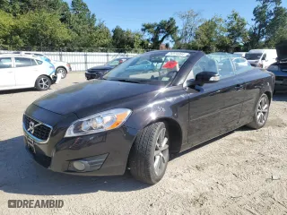 2013 Volvo C70 T5 with VIN YV1672MC1DJ141210, listed as a Copart auction lot 75374994 with 191,459 mi miles and Salvage Title. Bid and sale history available at carsss.com. Image 1.