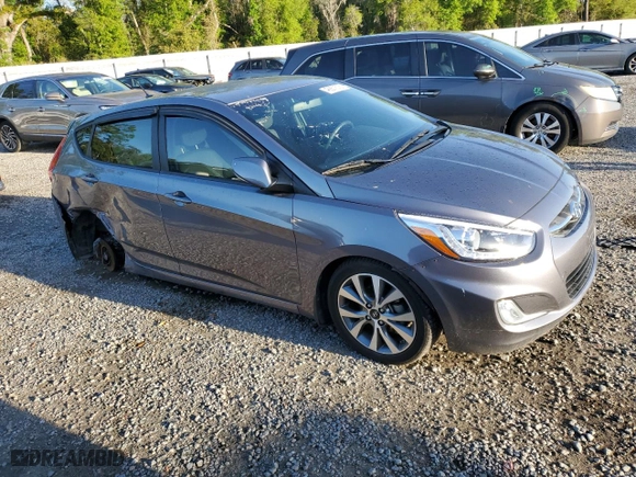 2016 Hyundai Accent Sport with VIN KMHCU5AE4GU272848, listed as a Copart auction lot 48657675 with 30,807 mi miles and Non Repairable. Bid and sale history available at carsss.com. Image 4.