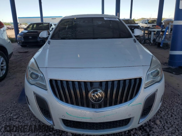 2016 Buick Regal GS with VIN 2G4GU5GX7G9199644, listed as a Copart auction lot 72998444 with 117,230 mi miles and Salvage Title. Bid and sale history available at carsss.com. Image 5.