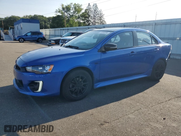 2017 Mitsubishi Lancer ES with VIN JA32U2FU4HU010651, listed as a Copart auction lot 70334394 with 56,252 mi miles and Salvage Title. Bid and sale history available at DreamBid. Image 1.